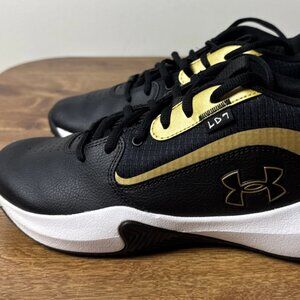 Under Armour Lockdown 7 GS Kids Black/Gold 3028513-001 Size 6.5Y